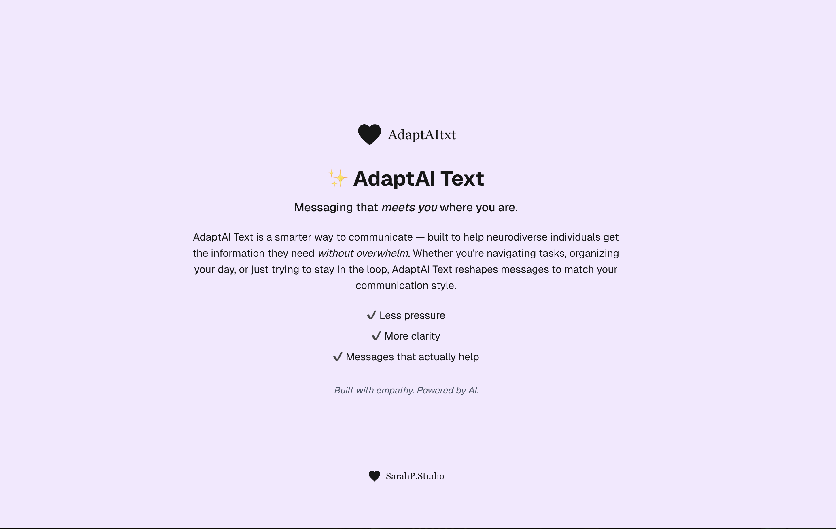 Adapt AI Text: In Progress